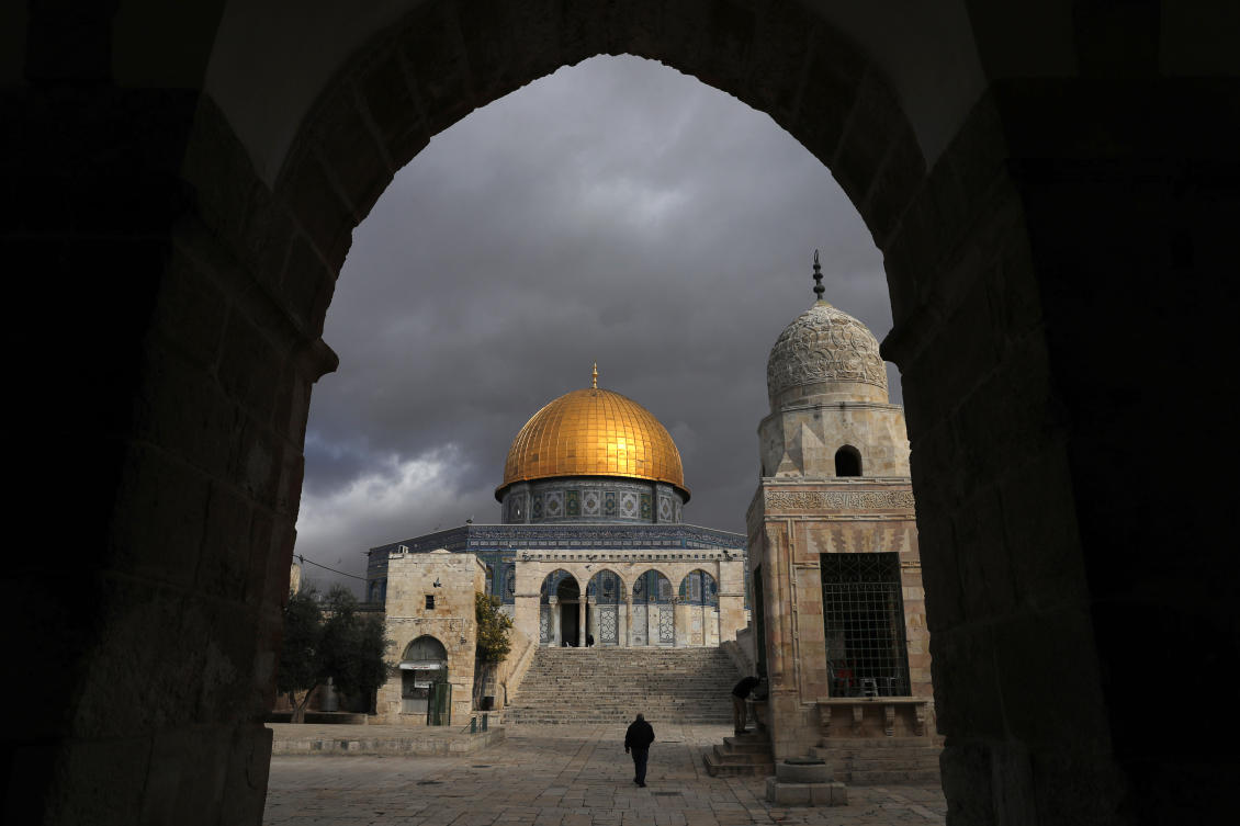 Senior Palestinian and Israeli officials met at a ceremony in the first high-level encounter since US President Donald Trump’s controversial recognition of Jerusalem as Israel’s capital. (AFP)