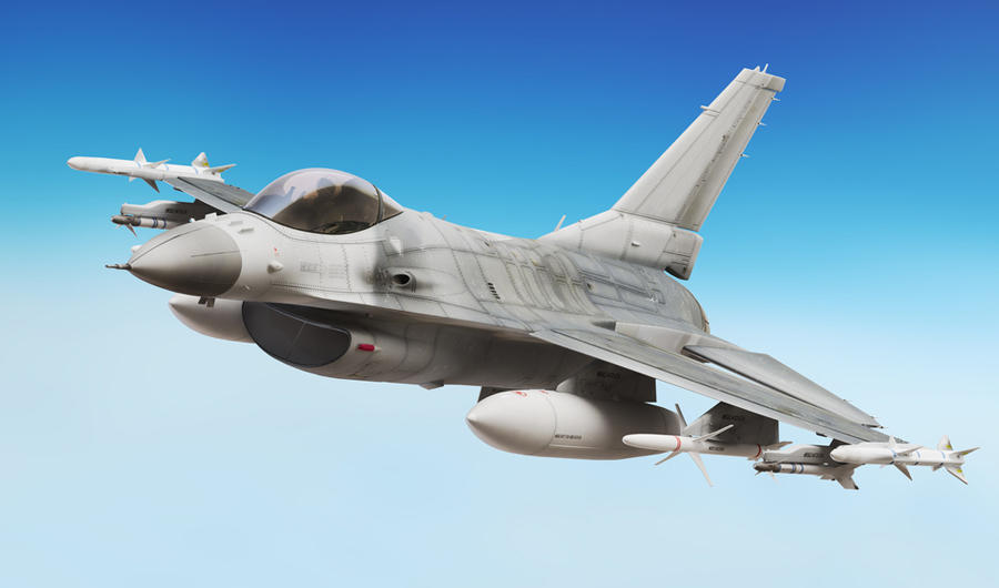 The Lockheed Martin-built F-16 aircraft. (Shutterstock photo)