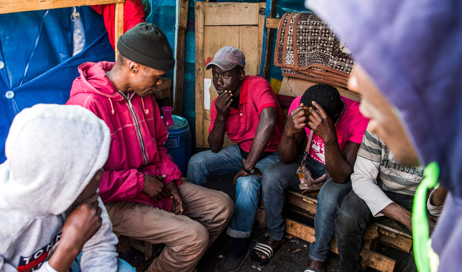 In a message sent Thursday, the pope said he would meet with “migrants ... who represent an appeal to build together a more just and fraternal world.” (AFP)
