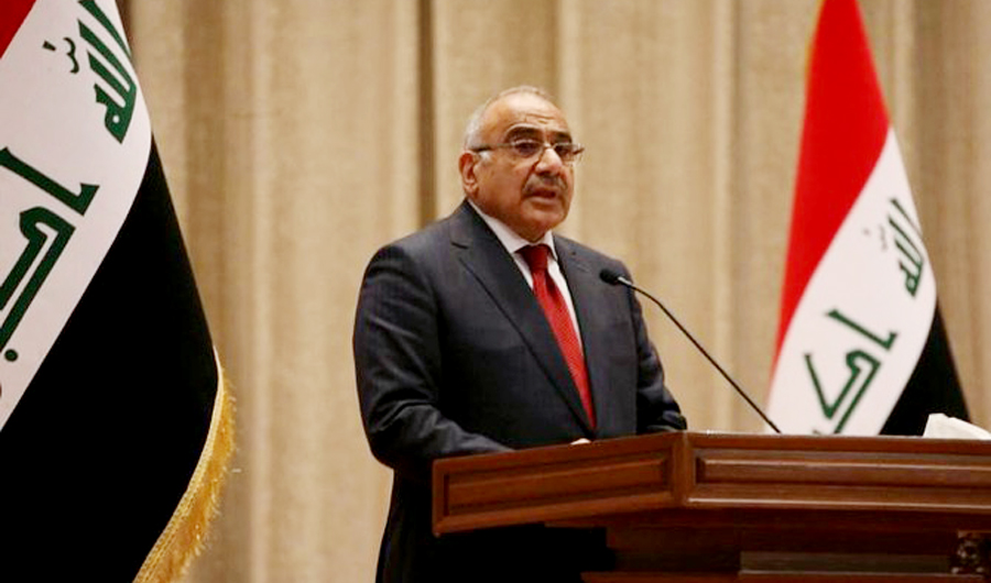 Iraqi prime minister Adel Abdel Mahdi. (AFP)