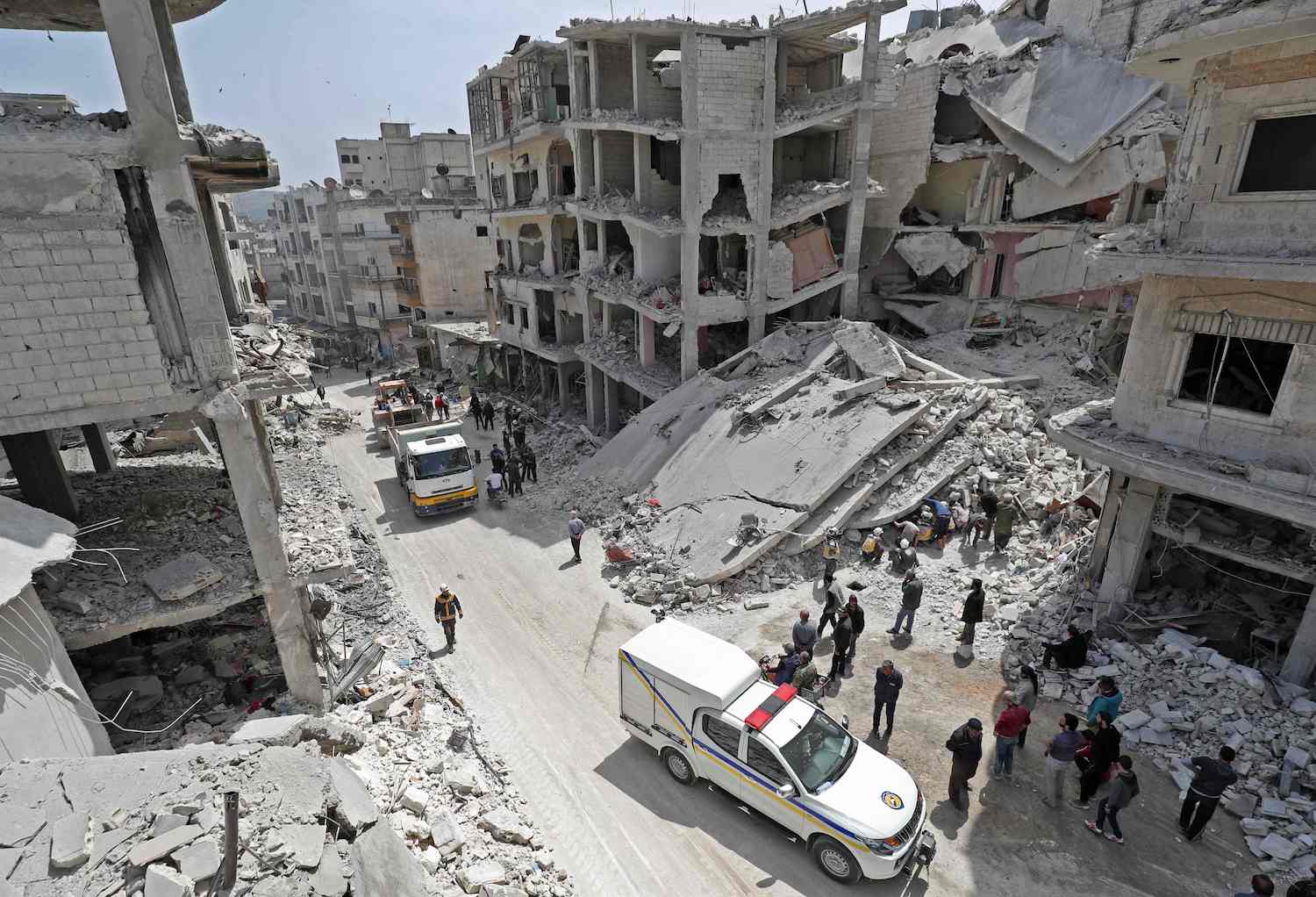 Air strikes by regime ally Russia killed 10 civilians in the region of Idlib in northwestern Syria Friday, a war monitor said. (File/AFP)