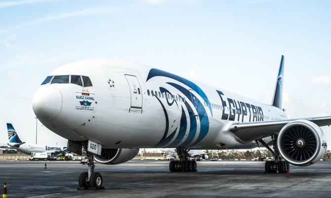 An Egypt Air plane on the tarmac of Cairo international Airport. (AFP file photo)