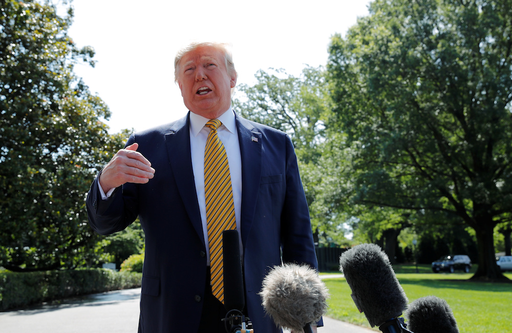 US President Donald Trump said on Saturday his administration was "moving forward" and that he will impose additional sanctions against Iran in an effort to prevent Tehran from obtaining nuclear weapons. (Reuters)