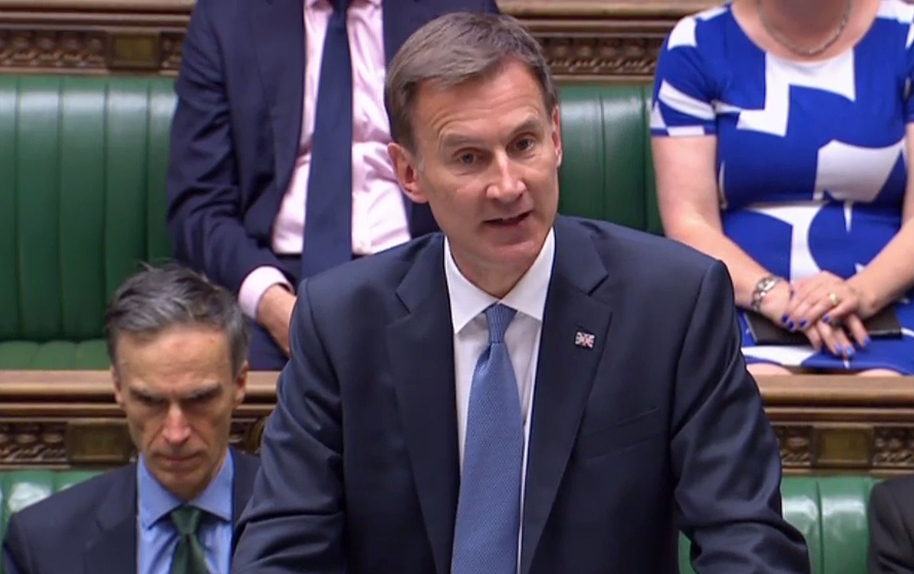 UK's foreign secretary Jeremy Hunt told Britain's parliament on Monday that under international law, Iran had