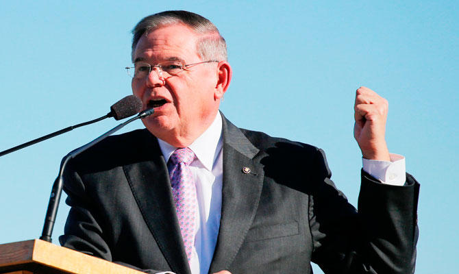 Senate Democrat Bob Menendez said Bahrain’s “willingness to host our naval forces also places Bahrain at greater risk from attack from Iran and terrorist groups seeking to do harm to the United States.” (AFP)
