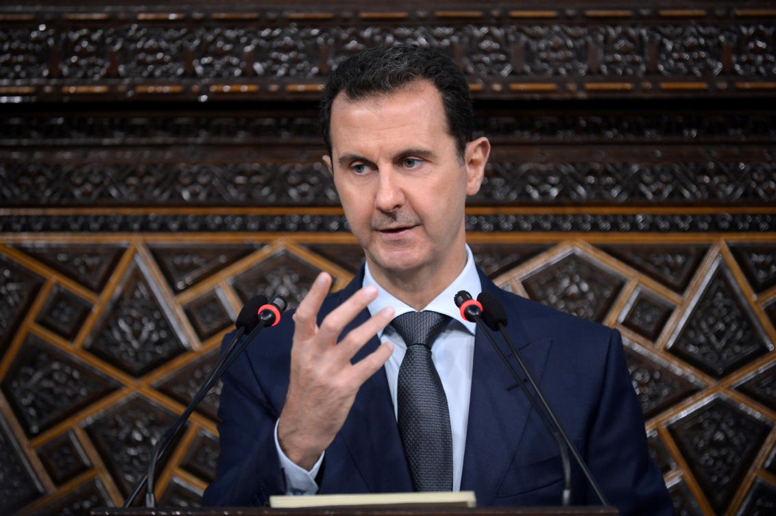 Syria’s president on Thursday announced a budget for 2019 of almost $9 billion. (SANA/Reuters)