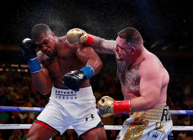 Image result for Anthony Joshua and Andy Ruiz Jr's world heavyweight