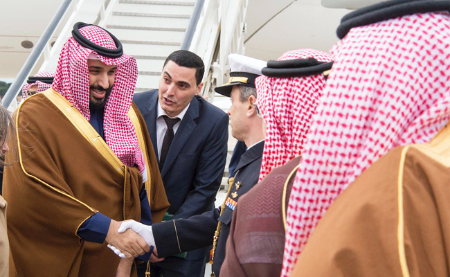 Saudi crown prince arrives in Spain on last stop of global tour