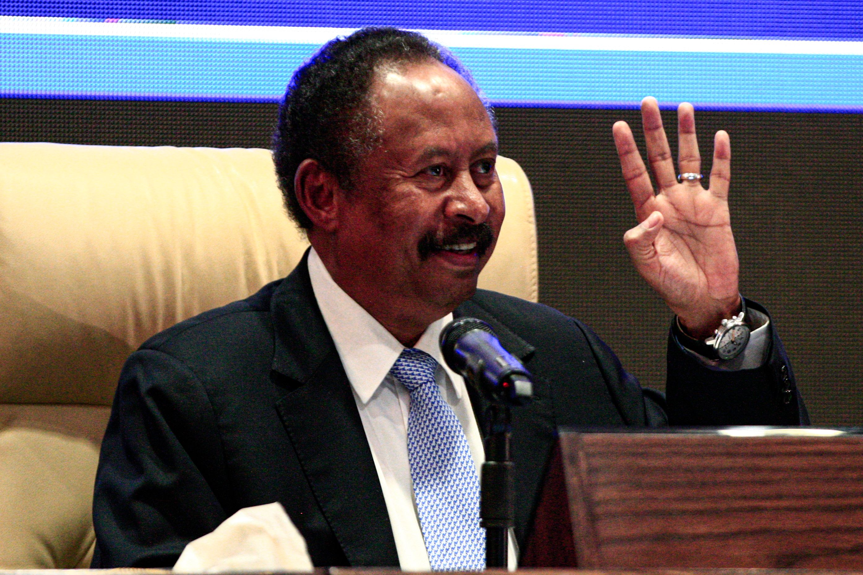 Sudanese Prime Minister Abdalla Hamdok unveiled the first cabinet since Omar Al-Bashir's overthrow. (AFP)