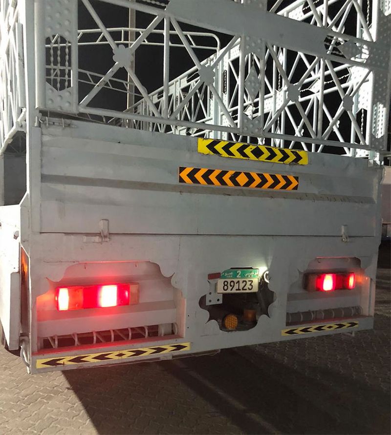 The people were found in a cramped, hollowed-out section of the truck floor. (courtesy: Abu Dhabi police)