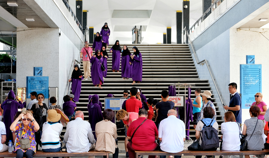 Foreign visitors are seen in Kuala Lumpur. (Shutterstock)