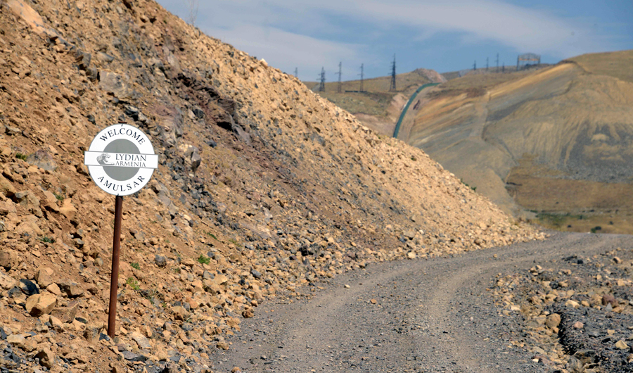 The road to Mount Amulsar, near the village of Gndevaz. Armenian villagers are locked in what they say is a David-and-Goliath style battle for the environment and their livelihoods, standing guard around the clock to protect their land from a multinational mining company. (AFP)