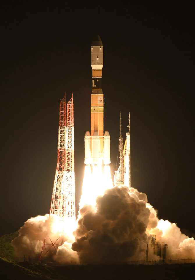 In 2016, Japan and the UAE’s space agencies signed an agreement to strengthen cooperation in exploration for peaceful purposes. (AFP)