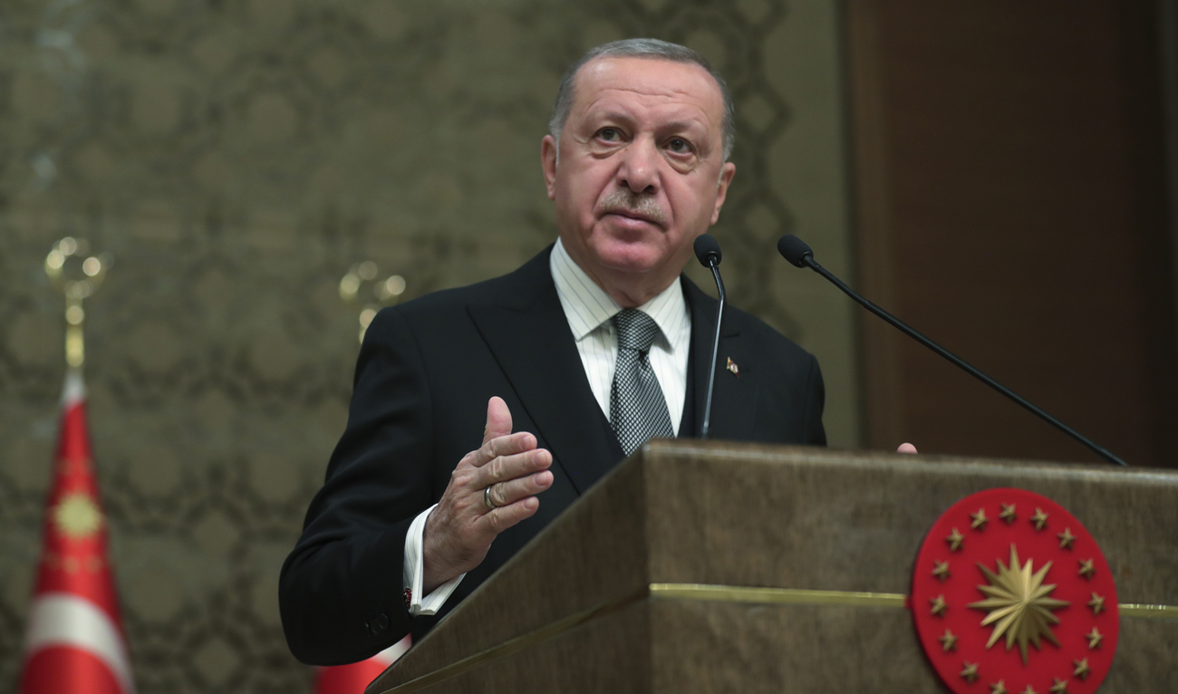 Members of the Libyan Parliament in Benghazi accused Ankara of “a return to colonialism.” (Presidential Press Service via AP)