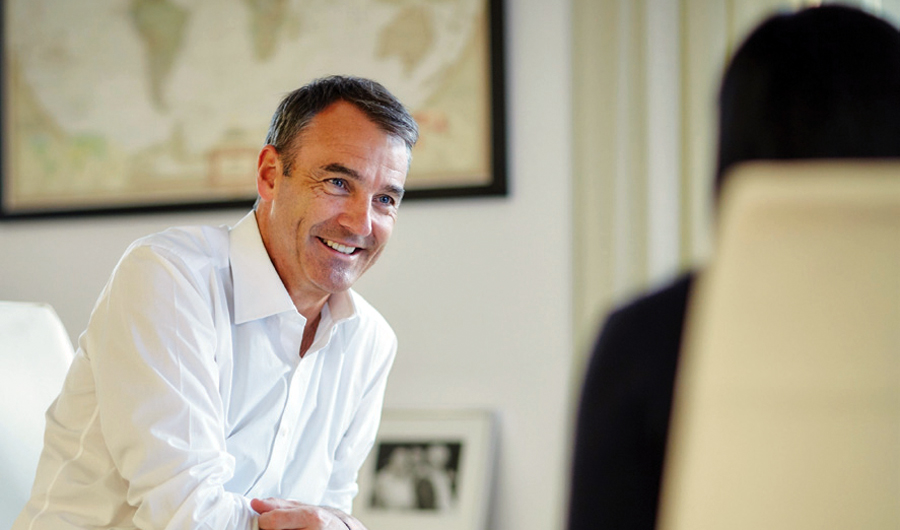 BP CEO Bernard Looney said the oil giant needed to “reinvent” itself in light of the need to meet targets set by the 2015 Paris climate accord. (AFP)