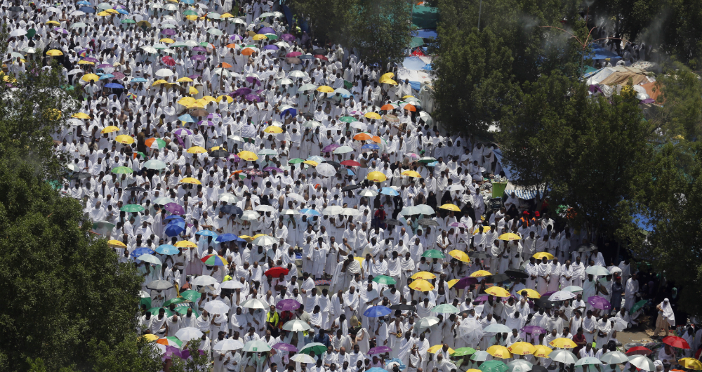 Al-Hajjraf also praised the Saudi decision to limit the number of Hajj pilgrims this year. (AP)