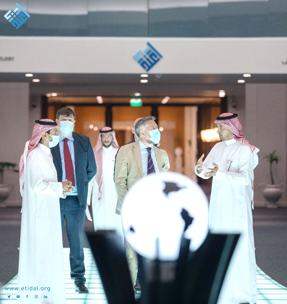 Patrick Simonnet, head of the EU delegation Saudi Arabia, Bahrain and Oman, was briefed on the Global Center for Combating Extremist Ideology’s activities. (Supplied)