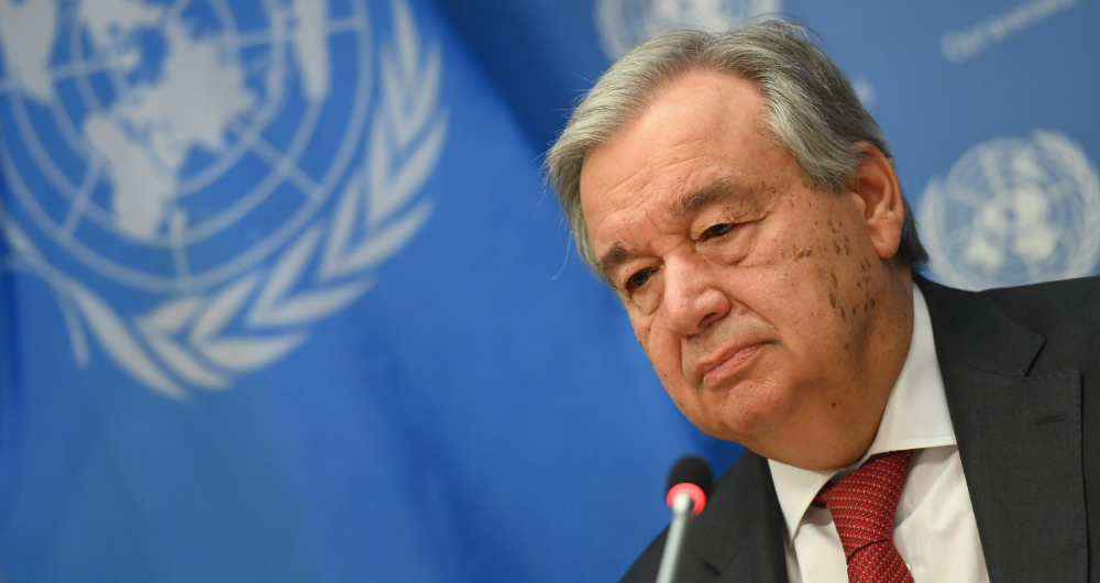 Guterres said that behind that staggering 2 million figure are the names and faces of real people who were taken from their families. (AFP)