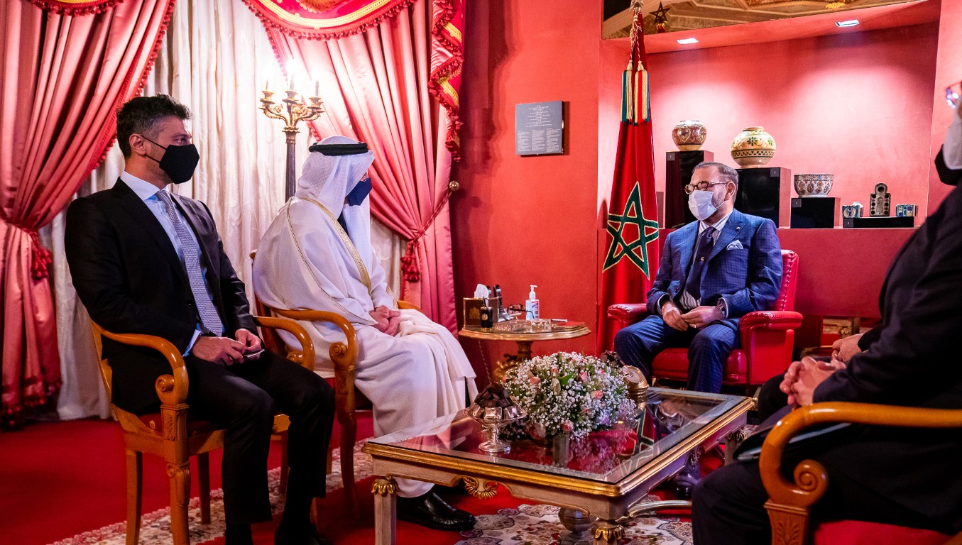 DUBAI: Morocco’s King Mohammed VI received the UAE’s Minister of Foreign Af...