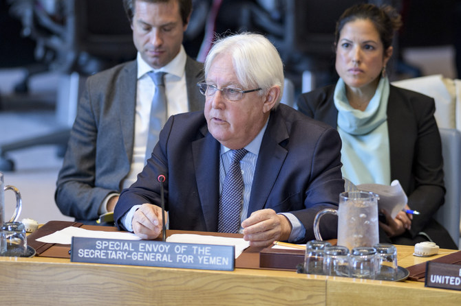 Martin Griffiths, the UN special envoy for Yemen. (AFP/File Photo)