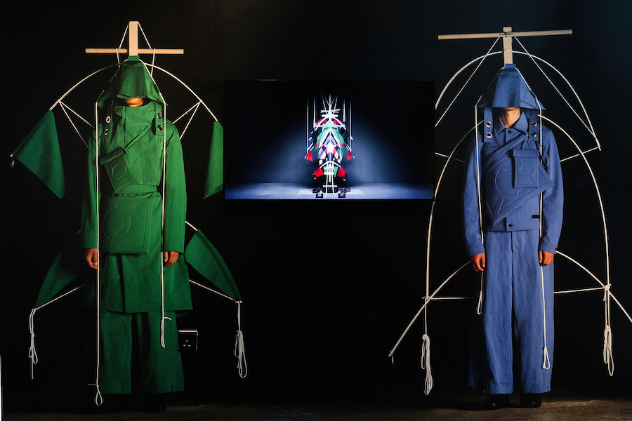 Campaign for 5 Moncler Craig Green SS19 Collection, Craig Green x Moncler. Courtesy of Jameel Arts Centre. Photo by Daniela Baptista
