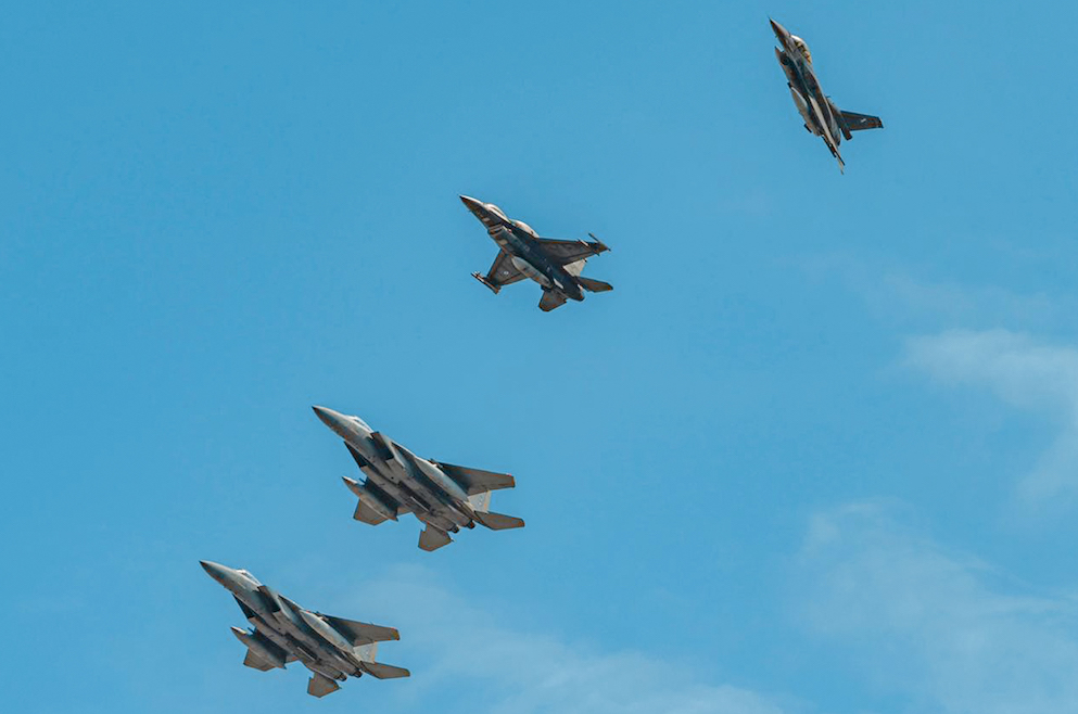 The “Falcon Eye 1” exercise took place at the Souda Air Force Base in Greece. (Saudi Ministry of Defense) The “Falcon Eye 1” exercise took place at the Souda Air Force Base in Greece. (Saudi Ministry of Defense)