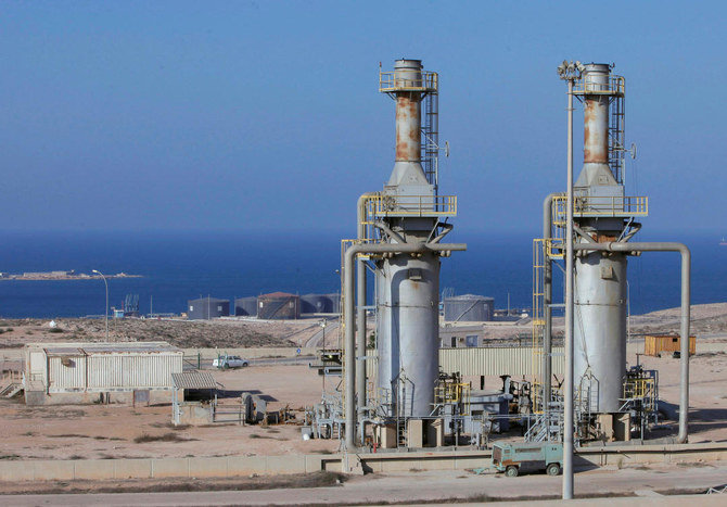 A general view of the Marsa al Hariga oil port in the city of Tobruk, Libya. (Reuters file)