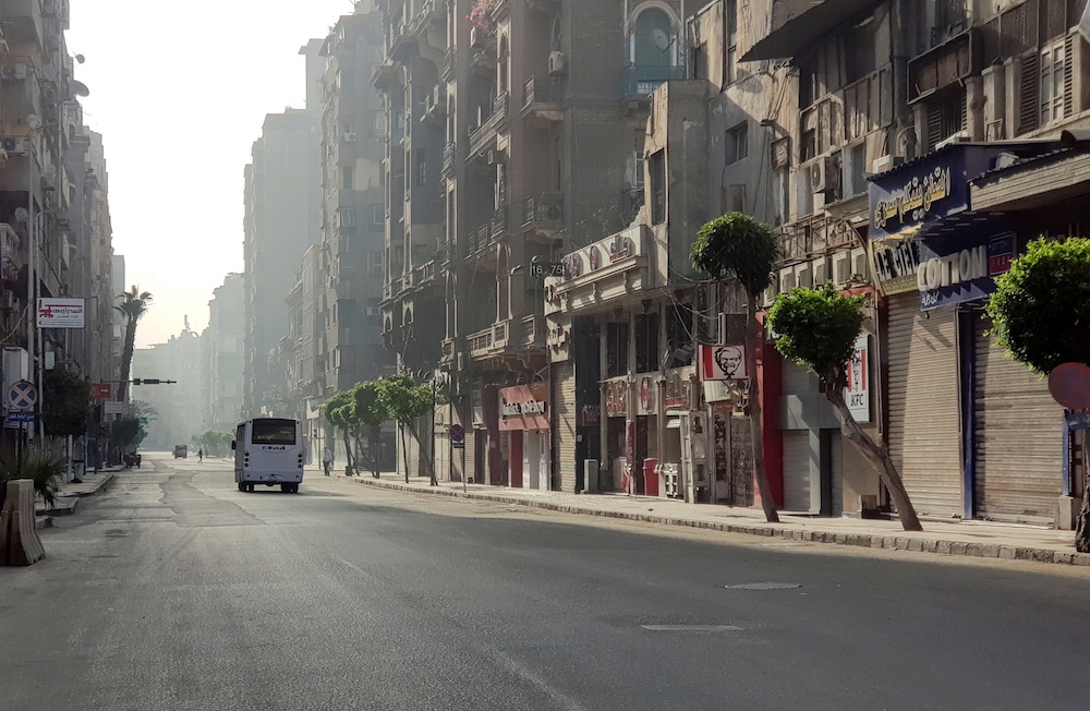 A general view of empty streets in downtown Cairo, amid the coronavirus disease (COVID-19) outbreak. (File/Reuters)