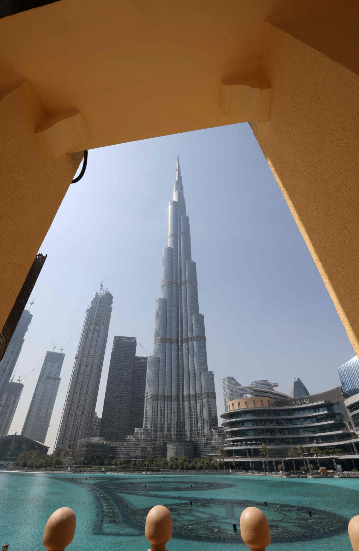 The Burj Khalifa in Dubai is pictured on Sept. 30, 2021 on the day of the Expo 2020 opening. (Photo by Giuseppe Cacace / AFP)