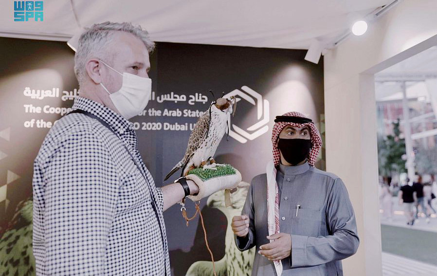 Saudi Falcons Club participated in Expo 2020 Dubai. (SPA)