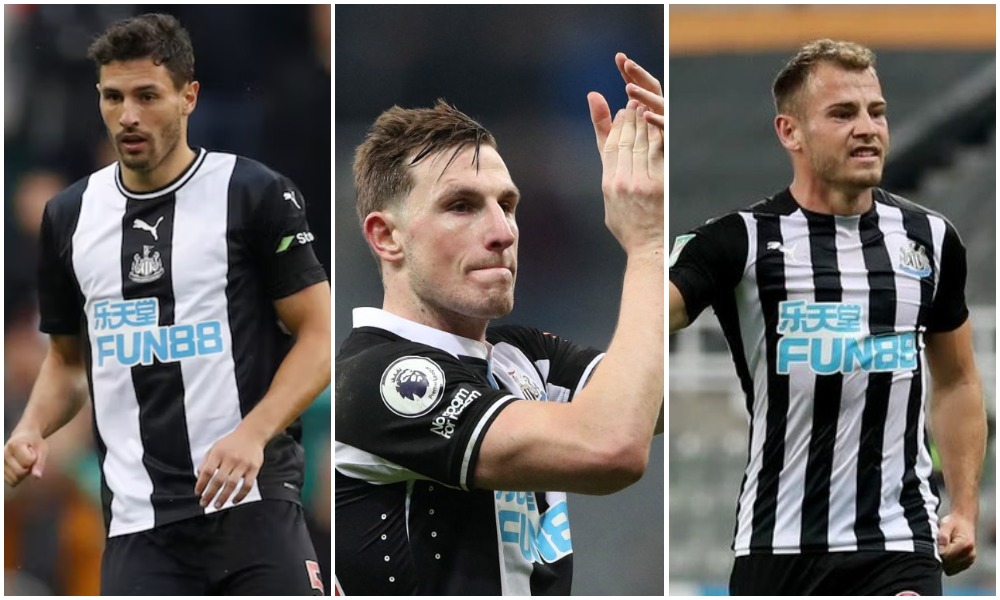 Chris Wood, Fabian Schar and Ryan Fraser could all miss the final Premier League game of season for Newcastle United against Burnley. (Reuters/File Photos)