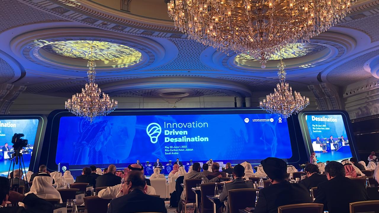 The Innovation Driven Desalination conference underway in Riyadh. AN photo