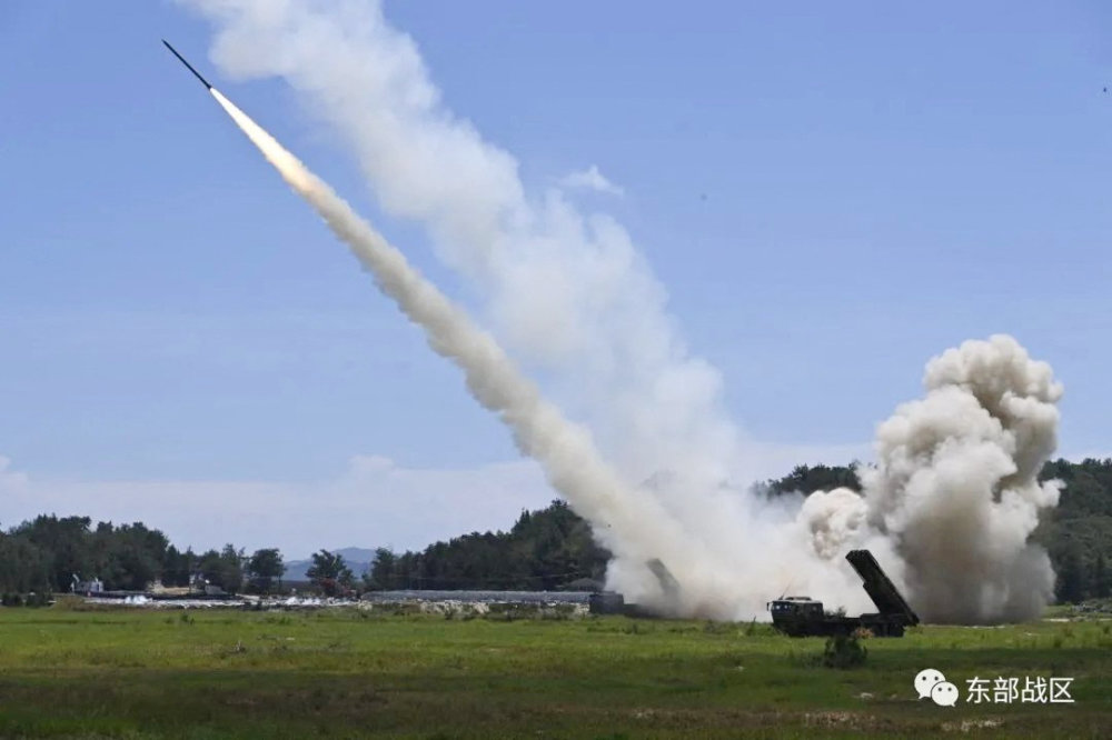 The Ground Force under the Eastern Theatre Command of China's People's Liberation Army (PLA) conducts a long-range live-fire drill into the Taiwan Strait, from an undisclosed location in this handout released on August 4, 2022. (REUTERS)
