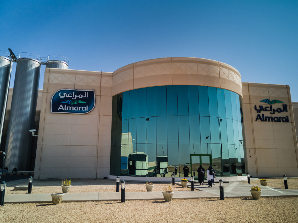 Established 1977, Almarai specializes in the manufacturing and distribution of dairy products. It is listed on the Tadawul stock exchange. (Shutterstock)