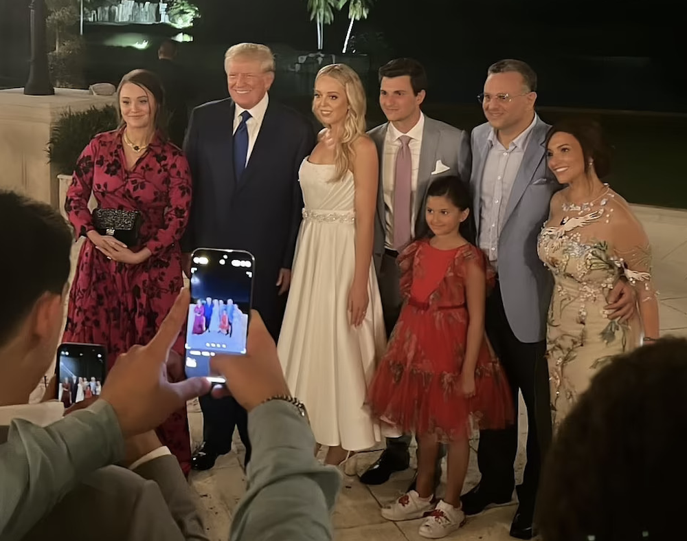 The first images from the wedding rehearsal of Tiffany Trump and Lebanese businessman Michael Boulos have emerged. (Instagram/@michelfboulos)