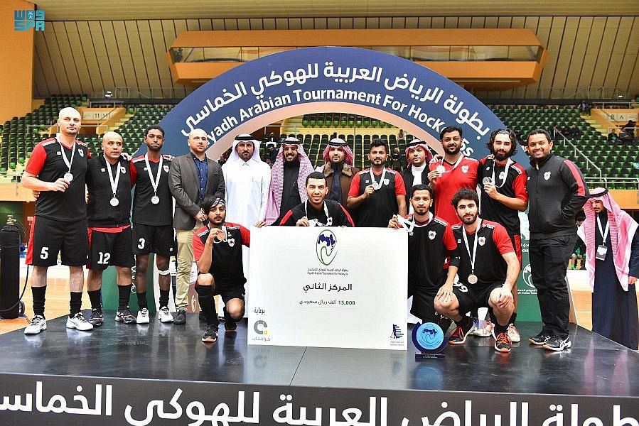 Egyptian team Zamalek were crowned champions of the first Arab Five-a-Side Hockey Championship at the Green Hall stadiums at the Olympic Complex in Riyadh. (SPA)