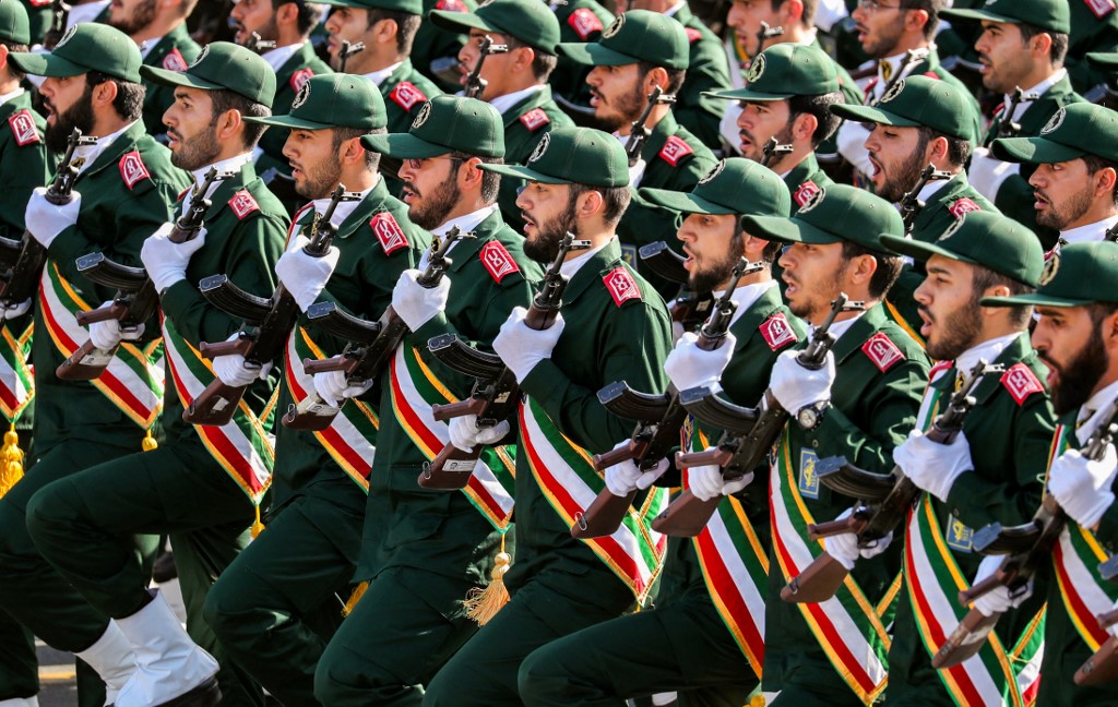 The IRGC also receives revenue from illegal oil sales and is known to fund terrorist groups throughout the region. (File/AFP)