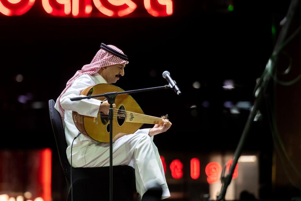 Saudi oud maestro Abadi Al-Johar plays at the Oud Festival in Riyadh. (Supplied)
