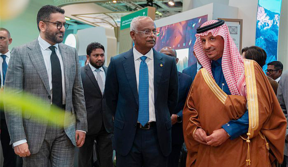 Ahmed Al-Khatib, Minister of Tourism and Chairman of the Board of Directors of the Saudi Tourism Authority, inaugurated the Saudi pavilion at the fair. (SPA)