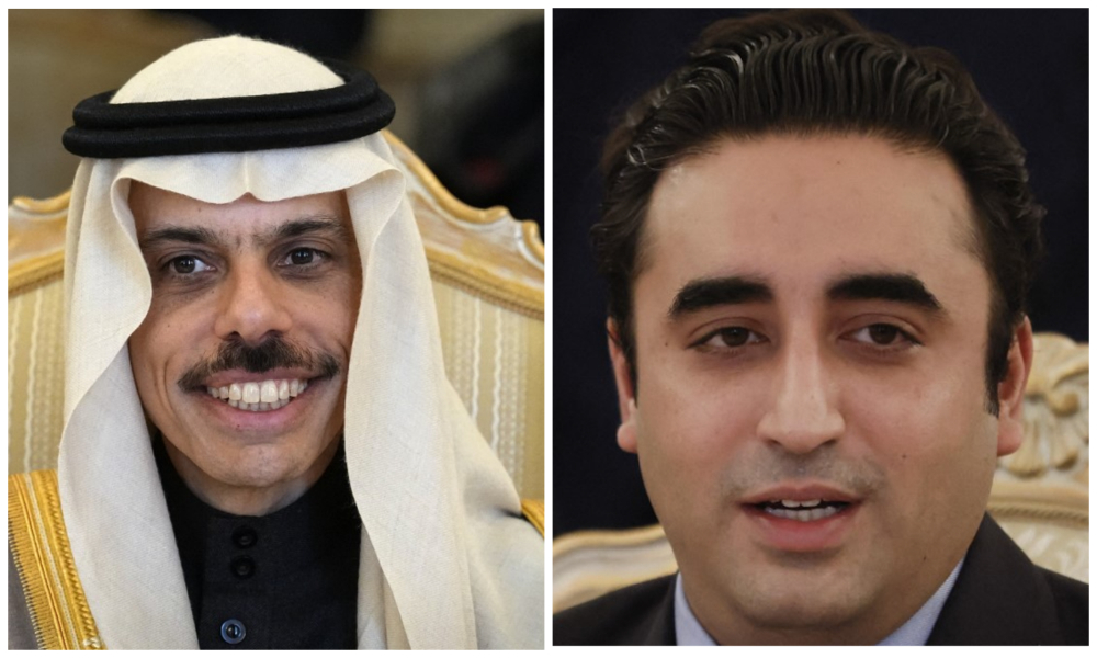Saudi Arabia’s Foreign Minister Prince Faisal bin Farhan received a phone call from his Pakistani counterpart Bilawal Bhutto Zardari on Tuesday. (File/AFP/SPA)