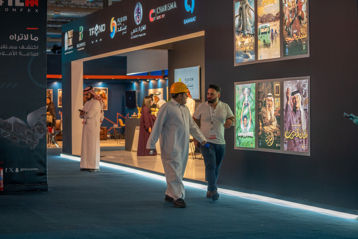 The Saudi Film Confex opened on Sunday at the Riyadh Front Exhibition and Convention Center. (AN photo by Huda Bashatah)