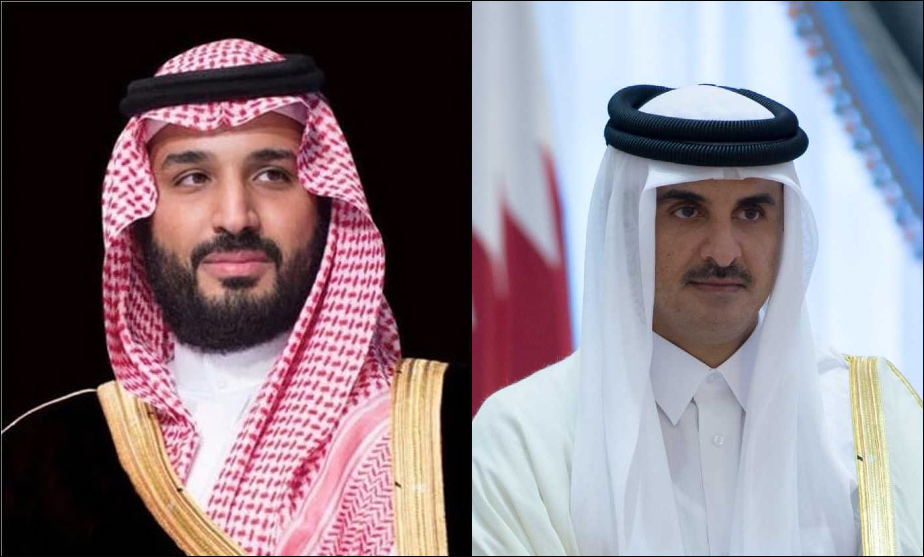 Saudi Crown Prince Mohammed bin Salman received a message from Qatar’s Emir Sheikh Tamim bin Hamad. (File/SPA/Wikipedia)