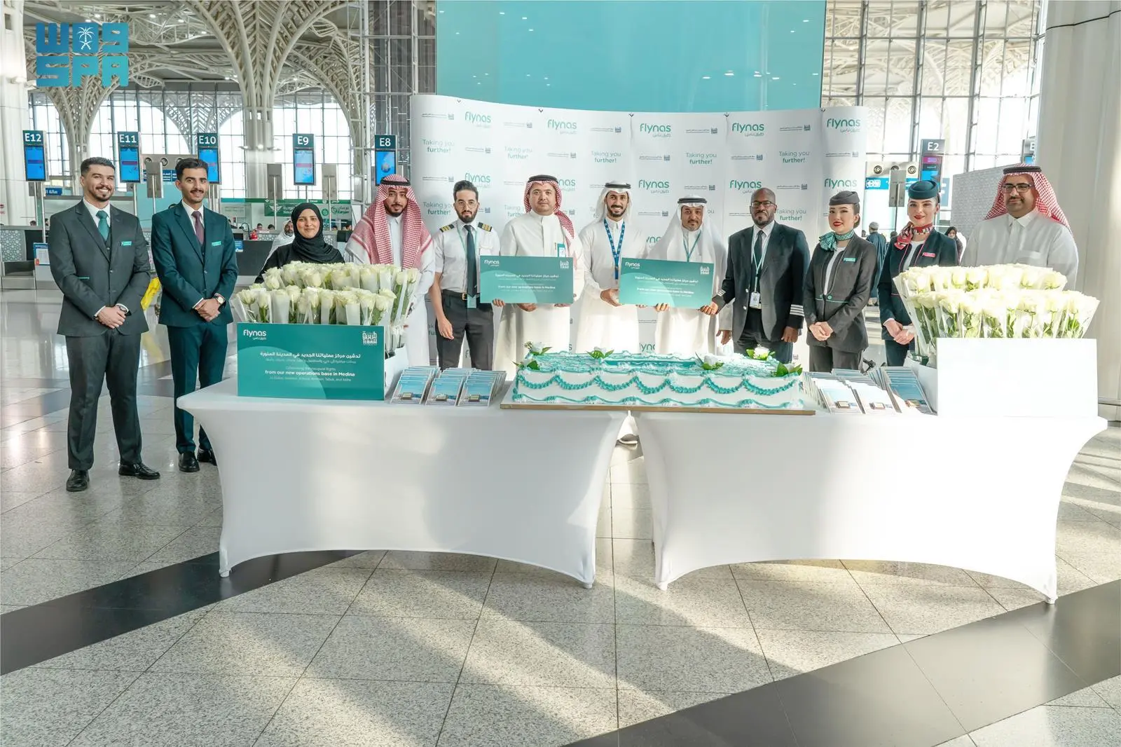 Flynas launched its newest operation base at Prince Mohammed bin Abdulaziz International Airport in Madinah. (SPA)