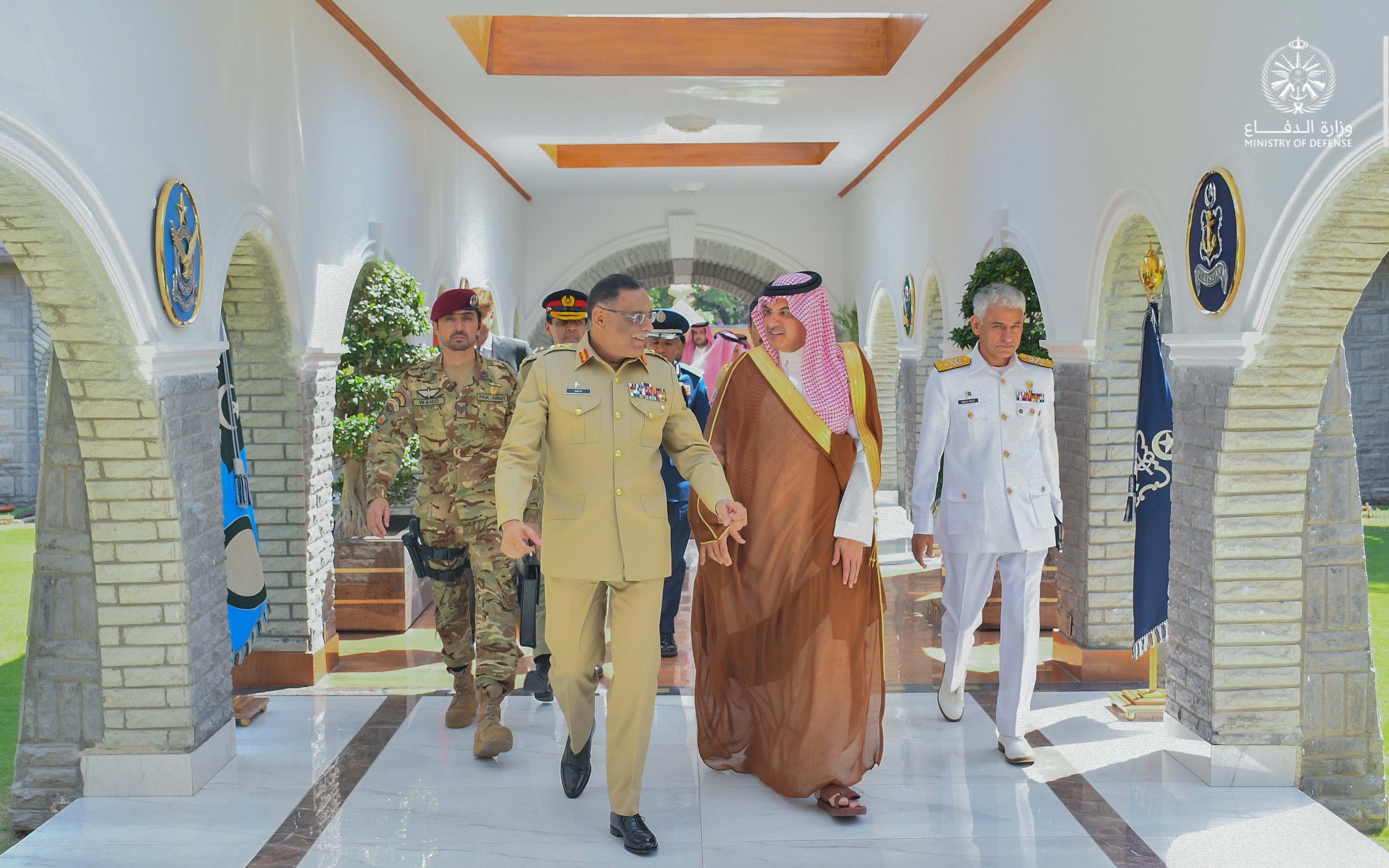 Saudi Arabia’s assistant minister of defense, Talal Al-Otaibi, holds talks with senior Pakistani military officials in Islamabad. (SPA)
