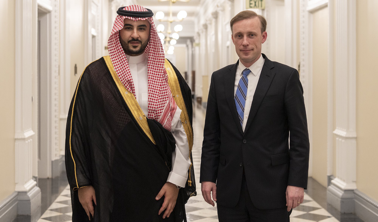 Saudi deputy defense minister meets US national security adviser