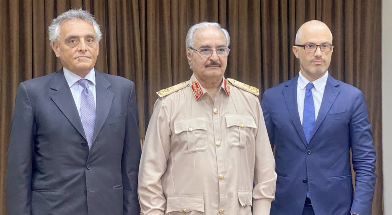المبعوث الإيطالي الخاص يلتقي الجنرال حفتر في بنغازي
