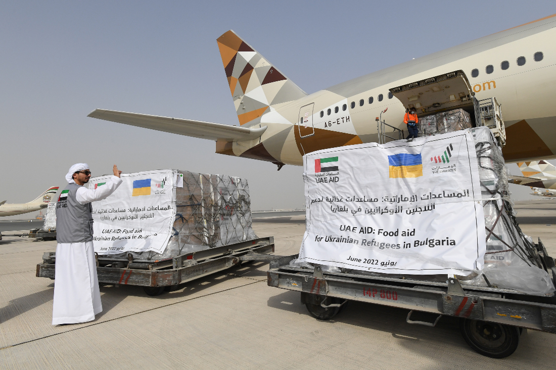 UAE sends tons of food aid to Ukrainian refugees in Bulgaria