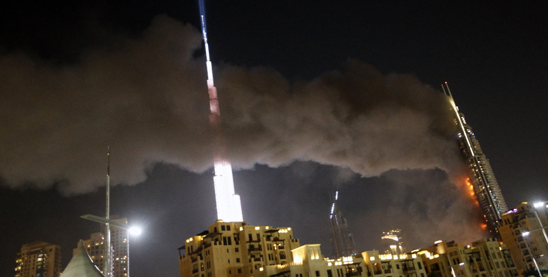 خسرت شركة التأمين مطالبة قدرها 435 مليون دولار في حريق فندق العنوان نيو يير في دبي