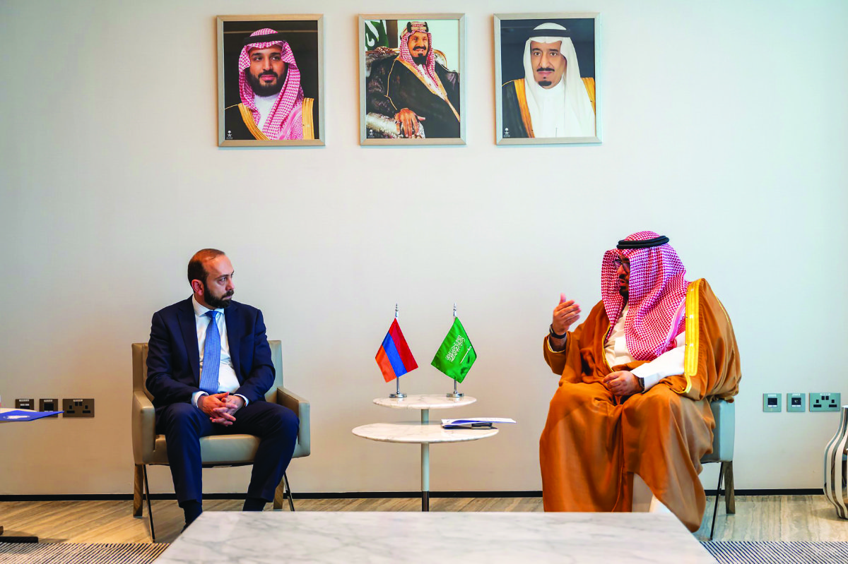 armenia with saudi econ chief