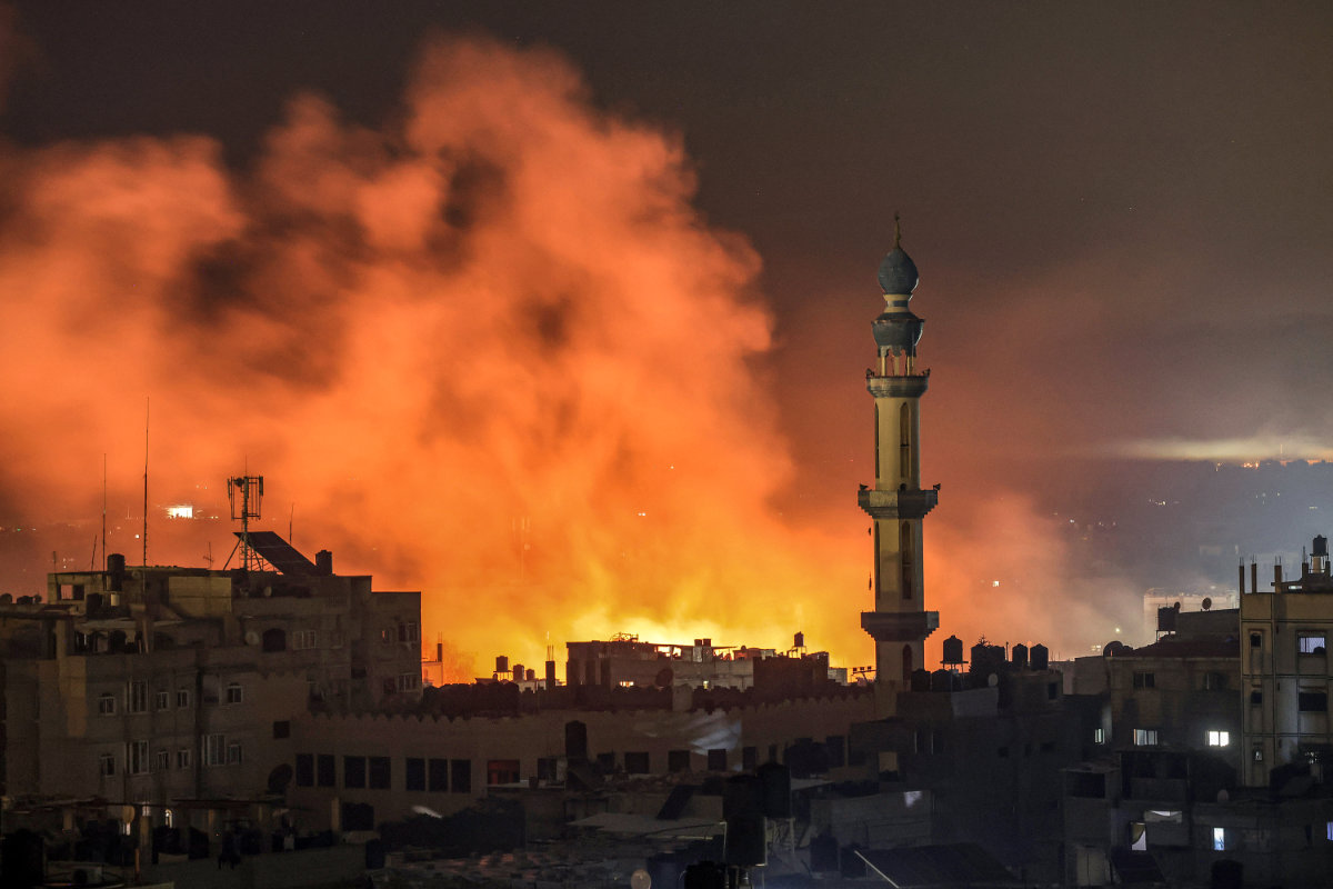 fire in gaza